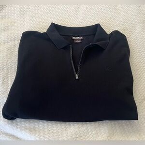 Michael Kors Classic Black Zip Polo